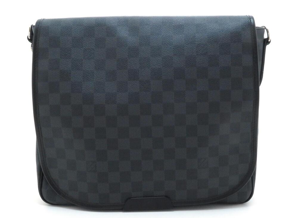LOUIS VUITTON Renzo Damier Graphite Black Shoulder Bag